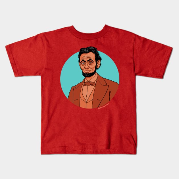 Honest Abe Kids T-Shirt by Ronlewhorn Industries